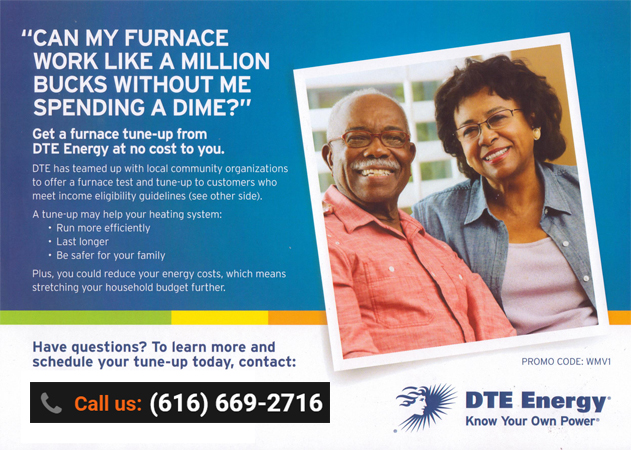 DTE Free Furnace Tune-up Program